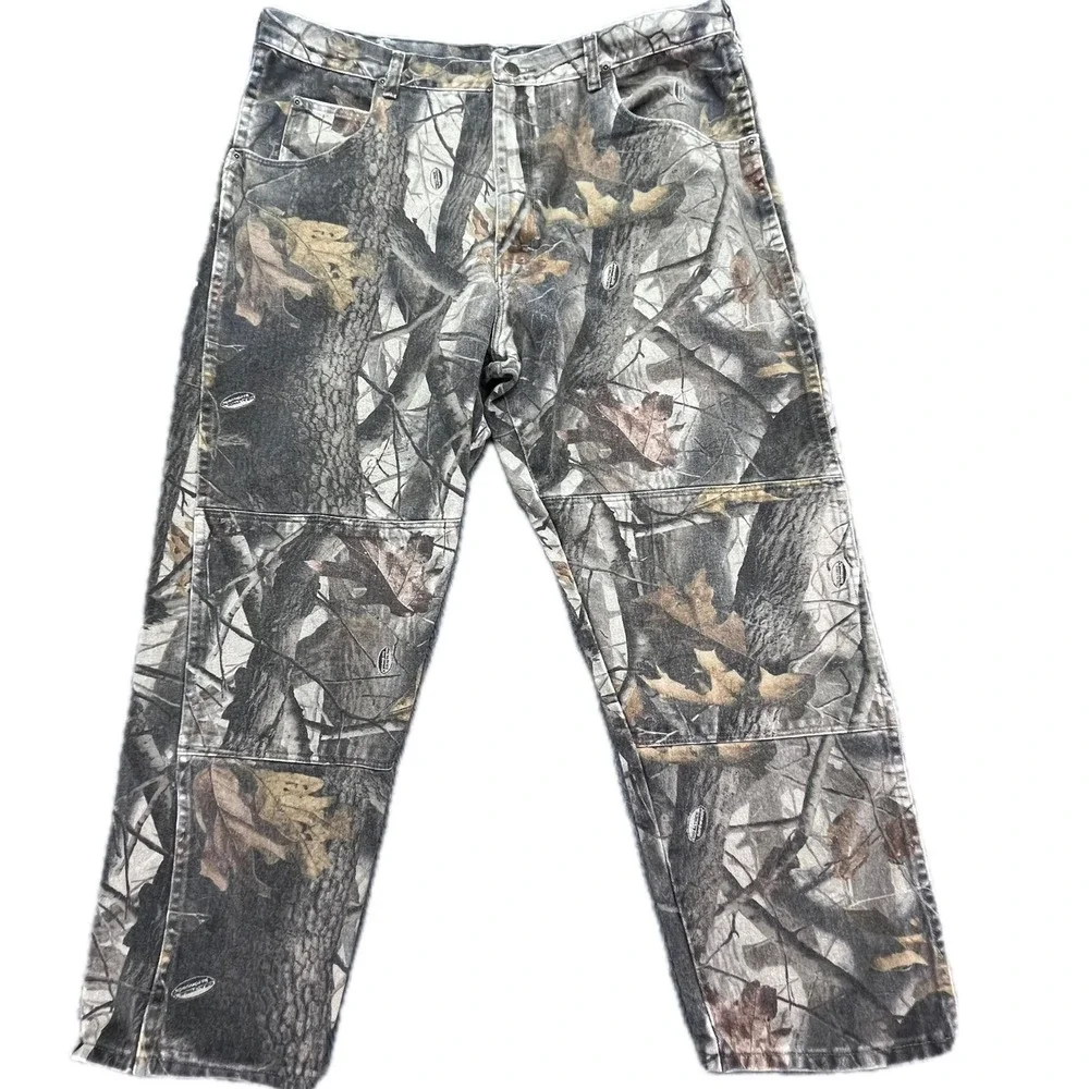 Wrangler Men's Camo Realtree Pants‎ Size 40x30 Double knee Outdoors